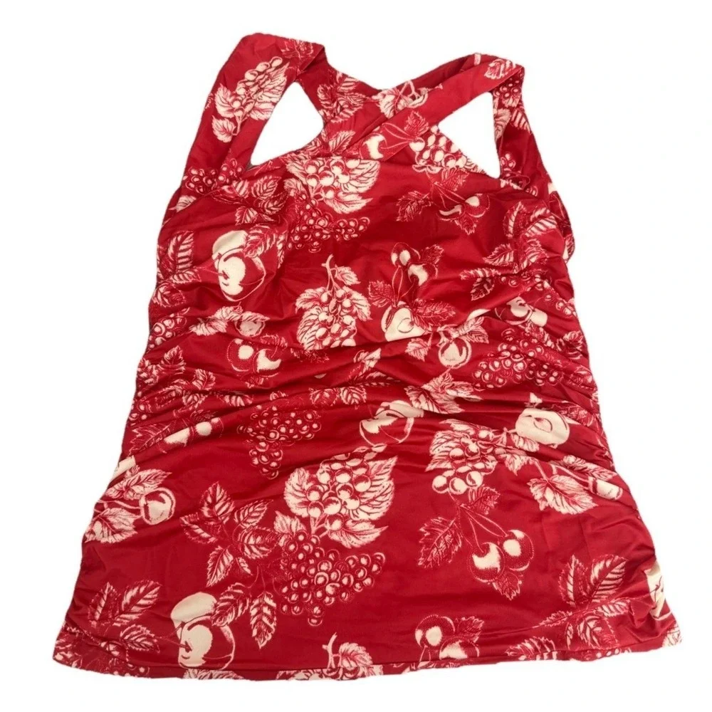 Free People Women's Tommie Knit‎ Shirt Sleeveless Red Top Size XL New